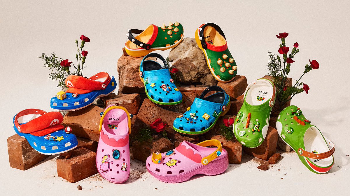 certifits's tweet photo. SUPERMARIO X CROCS. 

• Yoshi Classic Clog
• Mario Classic Clog
• Bowser Classic Clog
• Super Mario Core Classic Clog
• Princess Peach Classic Platform Clog https://t.co/KEBBBGo4iN