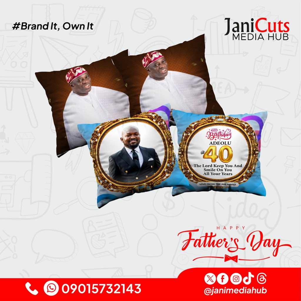 janimediahub's tweet photo. Celebrate Father’s Day with a gift that brings comfort and memories together! 🎁✨

Our premium custom-printed pillows feature sharp, vibrant prints on high-quality fabric built to last.

DM us today to place your order!

+ Worldwide Delivery

#JaniMediaHub #FathersDayGifts https://t.co/2M4KZ38PZc