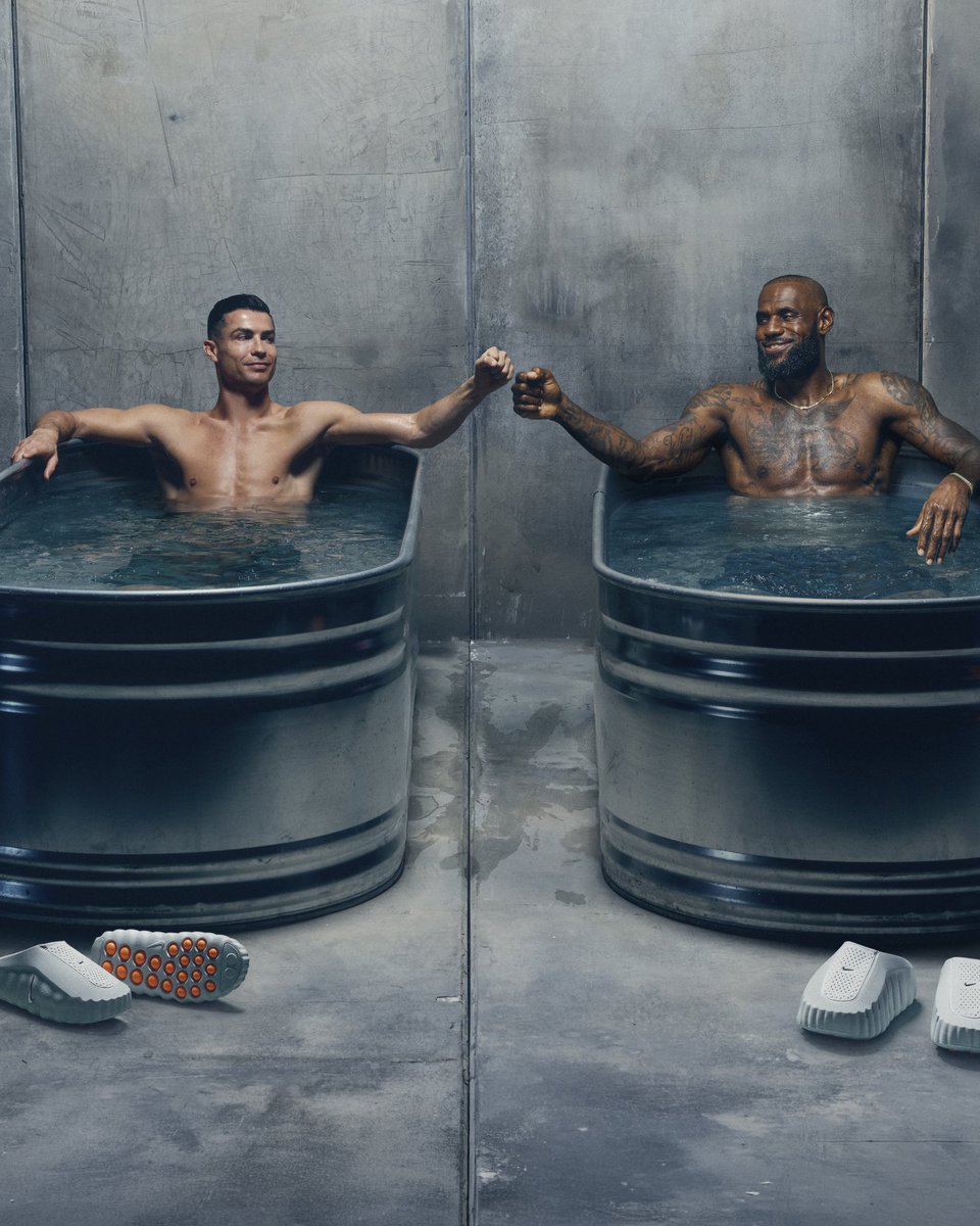 PolymarketSport's tweet photo. Cristiano Ronaldo and LeBron James linked up in this new Nike ad 🐐🐐 https://t.co/dJqM9myHsP