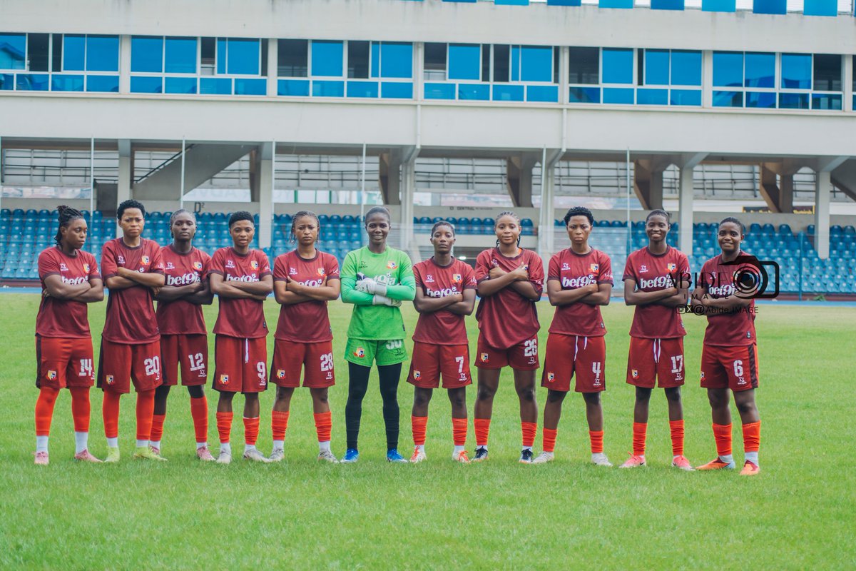 Abide_IMAGE's tweet photo. FT: FC Robo Queens 5-3 Remo Stars Ladies

End of a wild one at Adamasigba. 8 goals, 2 braces, Robo through!

#PresidentFederationCup #WomenFootball #FCRoboQueens #remostarladies https://t.co/WEnP8Aj0ye