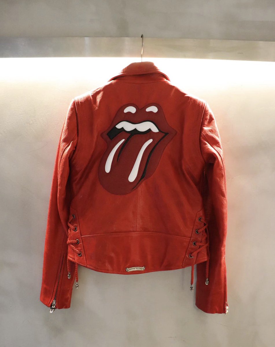 Chrome heart x Rolling stone JJ Dean leather jacket 🧥
