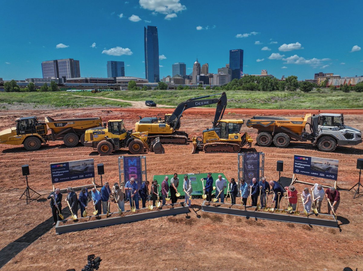 davidfholt's tweet photo. As we bask in yet another MAPS groundbreaking, it is worth noting that since 1993, our voters have passed 15 tax initiatives to fund capital projects, totaling nearly $10 billion (not even adjusted for inflation).  

That commitment has led to hundreds of groundbreakings and ribbon-cuttings, and the total reimagining of an American city. As a result, Oklahoma City has soared to the global stage. 

If you want to see a renaissance like ours in any city or state, the formula is pretty simple: Invest.