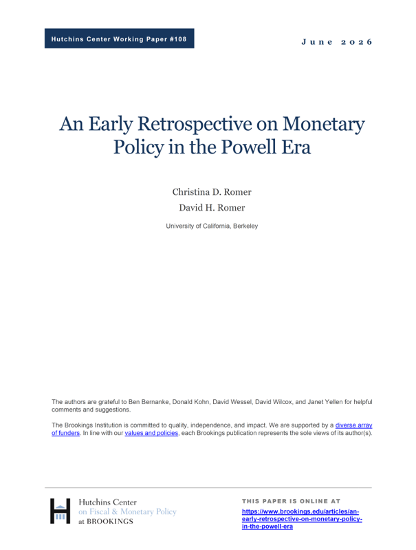 int_mon_econ's tweet photo. Highly recommended!

"An Early Retrospective on Monetary Policy in the Powell Era" by Christina D. Romer and David H. Romer.

"Jerome Powell’s tenure as Federal Reserve chair has unquestionably been eventful. Since taking office in February 2018, Powell has faced a worldwide pandemic with government-mandated lockdowns and extreme unemployment, the highest inflation since the 1970s, and unprecedented threats to Fed independence. To most economists—ourselves included—Chair Powell is a hero. He has faced these enormous challenges with skill, integrity, and quiet determination. The continuing soundness of the U.S. economy, stability of our financial markets, and respect for the Federal Reserve are due in no small part to his effective leadership."

"...in this paper we take an early look at the monetary policy record during Powell’s eight years as chair. What did monetary policymakers do, and why did they do it? How reasonable were the policy choices they made? Most importantly, are there lessons from the Powell era that could help future Fed chairs?"

https://t.co/uJGV9kvUv0