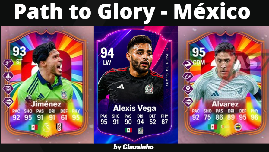 Clausinho10's tweet photo. 🇲🇽MEXICANOS que saldrán con la promo del Mundial

🪙National Pride podrás elegir qué playstyles ponerles

⬆️Los Path to glory son jugadores que mejoran cada que México avanza de grupos, gana 16vos, 8vos, etc https://t.co/yHtNxjKnXS