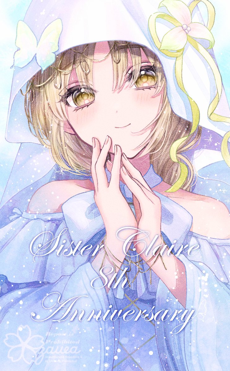 sakuracandy123's tweet photo. クレアさん8周年おめでとうございます⟡₊ ⊹
これからも応援しています𝜗ৎ
＃描いたよクレアさん https://t.co/sadSgwKfJy