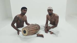 Valipokkann's tweet photo. Upside down began as a man playing mridangam. Now it has transformed into something entirely different. I don’t make the rules. 
The Valiroopam process decides what an Anekaroopam artwork becomes. https://t.co/FJTBCu7JT9