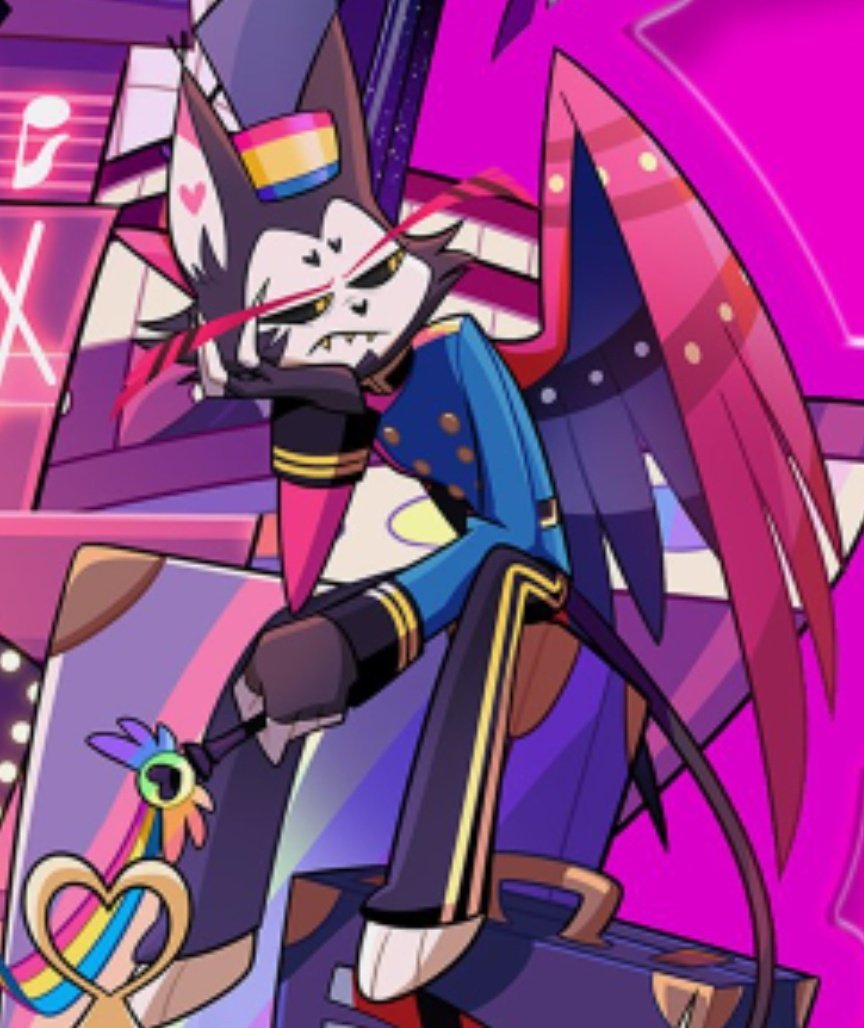 Stefany75965059's tweet photo. Guys I think it's obvious why Husk is so sad on the Pride Merch lmao https://t.co/3vkhK5X2J4