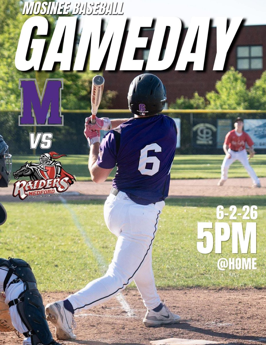 MosineeBaseball's tweet photo. Playoffs Round 2❕

Your Mosinee Indians will host Medford tonight for a “win or go home” playoff matchup.

⚾️ WIAA Division 2 Playoffs
📍 Mosinee High School
⏰ 5:00pm
💵 Admission: $6.00 per adult, $1.00 for 6 years old or younger. https://t.co/ivYN63gxrk