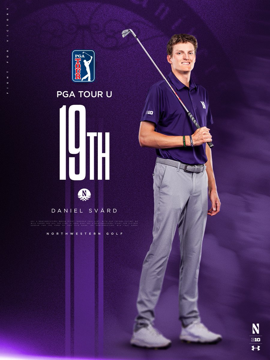 NUGolf_'s tweet photo. Tour Bound 🏌️

Daniel Svärd finished 19th in the final rankings of PGA Tour University and has earned membership to the PGA Tour Americas! https://t.co/UaR16O832J