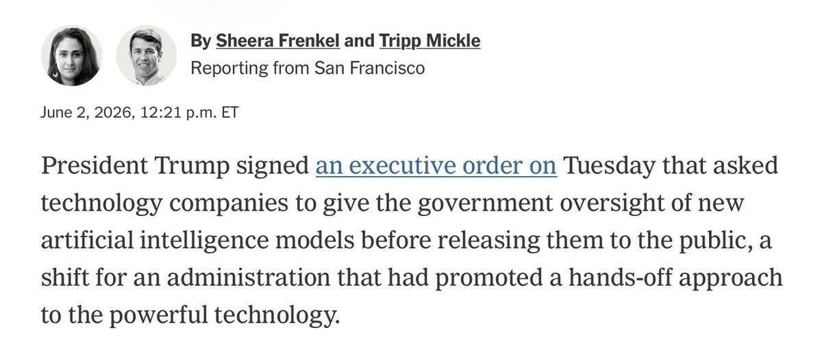GaryMarcus's tweet photo. 🚨 Today is a milestone in US AI policy, and an unbelievable moment for me, personally. 🚨

Here’s what I told @senjohnkennedy was the most important policy to implement, at the US Senate in May 2023, and what Trump signed today. 

I can’t take credit for causality, but it’s thrilling to see a wish come true. 

May any such oversight be bipartisan, and in the interest of American citizens, and in the interests of humanity as a whole.