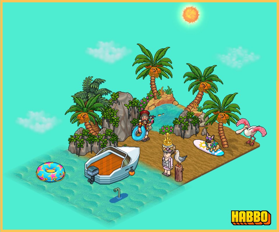 RitSims's tweet photo. 🏖️ ☀️🌊#Habbo https://t.co/qBfpVZ6n7i
