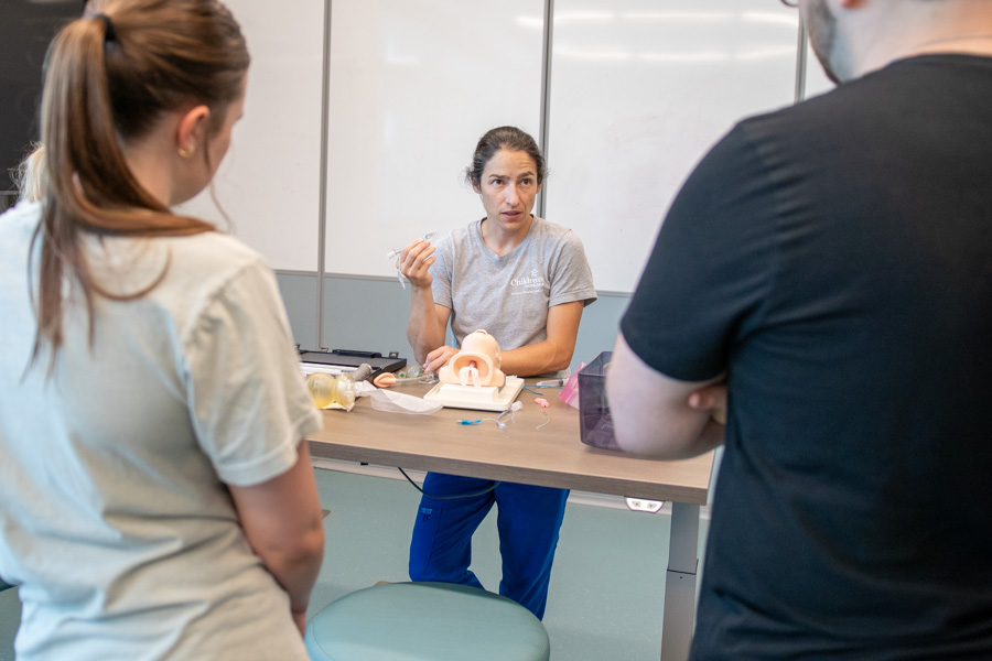 UNMC_Pediatrics's tweet photo. Yesterday, we got to join clerkship and Summer Academy students as they got hands on experience in pediatric medicine @UNMC_iEXCEL. Really cool training and technology in use to provide an introduction to child health. @UNMCCOM @unmc https://t.co/oGclmJlDlq