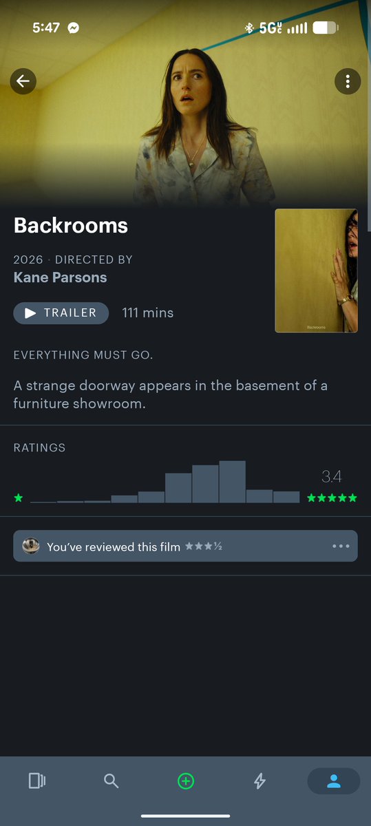 ZombieALX's tweet photo. Watch the #Backrooms series on YouTube first. You'll get so much more out of this movie. https://t.co/ueahAUdEu6