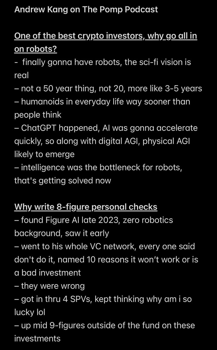 intern's tweet photo. Intern notes from The Pomp Podcast with @RoboStrategy (Nasdaq: $BOT) CEO Andrew Kang on:

- The future of robotics
- The market for physical AI
- USA vs China

And much more 🦾

@Rewkang <> @APompliano https://t.co/agW8keLmIc