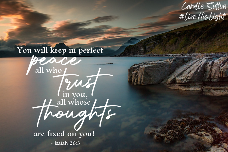 candlesutton's tweet photo. If your life feels chaotic, God gives us the cure - trust in God and fix your thoughts on Him. Not easy to do with all the distractions around us, but the world and its problems shrink when we focus on our God, who is so much bigger.

#LiveHisLight #PerfectPeace #TrustGod https://t.co/rOuTPpuQun