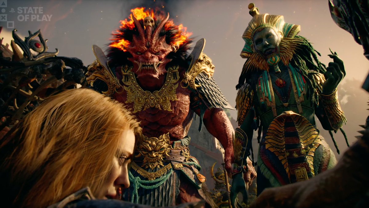 IGN's tweet photo. A look at some of the new enemies Faye will face in the new God of War game. #IGNSummerOfGaming #StateOfPlay https://t.co/cuvF4dLG6u