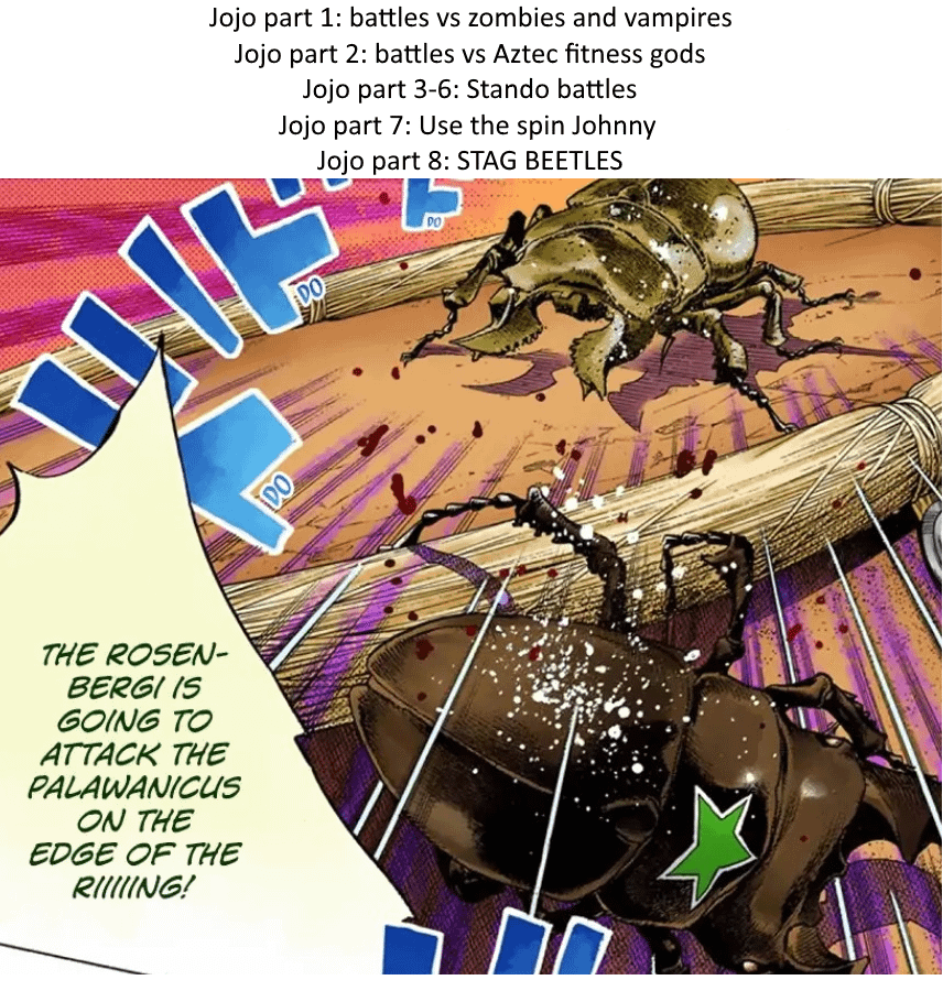 ParmonalD's tweet photo. @LemiLichen JOJO's Part 8 JOJOLION taught me first lmao https://t.co/phGaNuDaaL