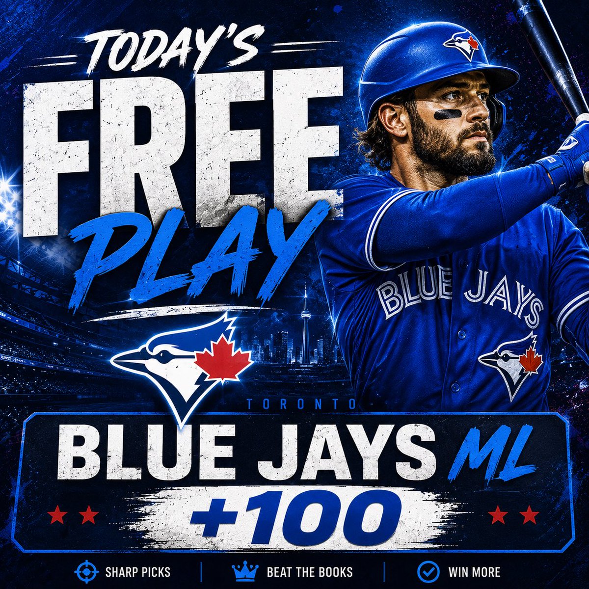Arcbets_'s tweet photo. Free MLB Play ⚾️ 

🔵 MLB : Blue Jays ML (1u) 

Let’s keep the free plays rocking and rolling folks! #GamblingX #GamblingTwitter https://t.co/iblMFfputE