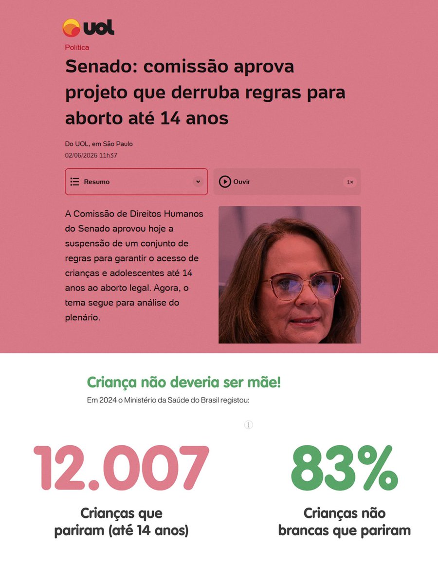 CarolinaRSimon's tweet photo. CRIANÇA NÃO É MÃE!!!!!!!! https://t.co/HGChGYQOvr