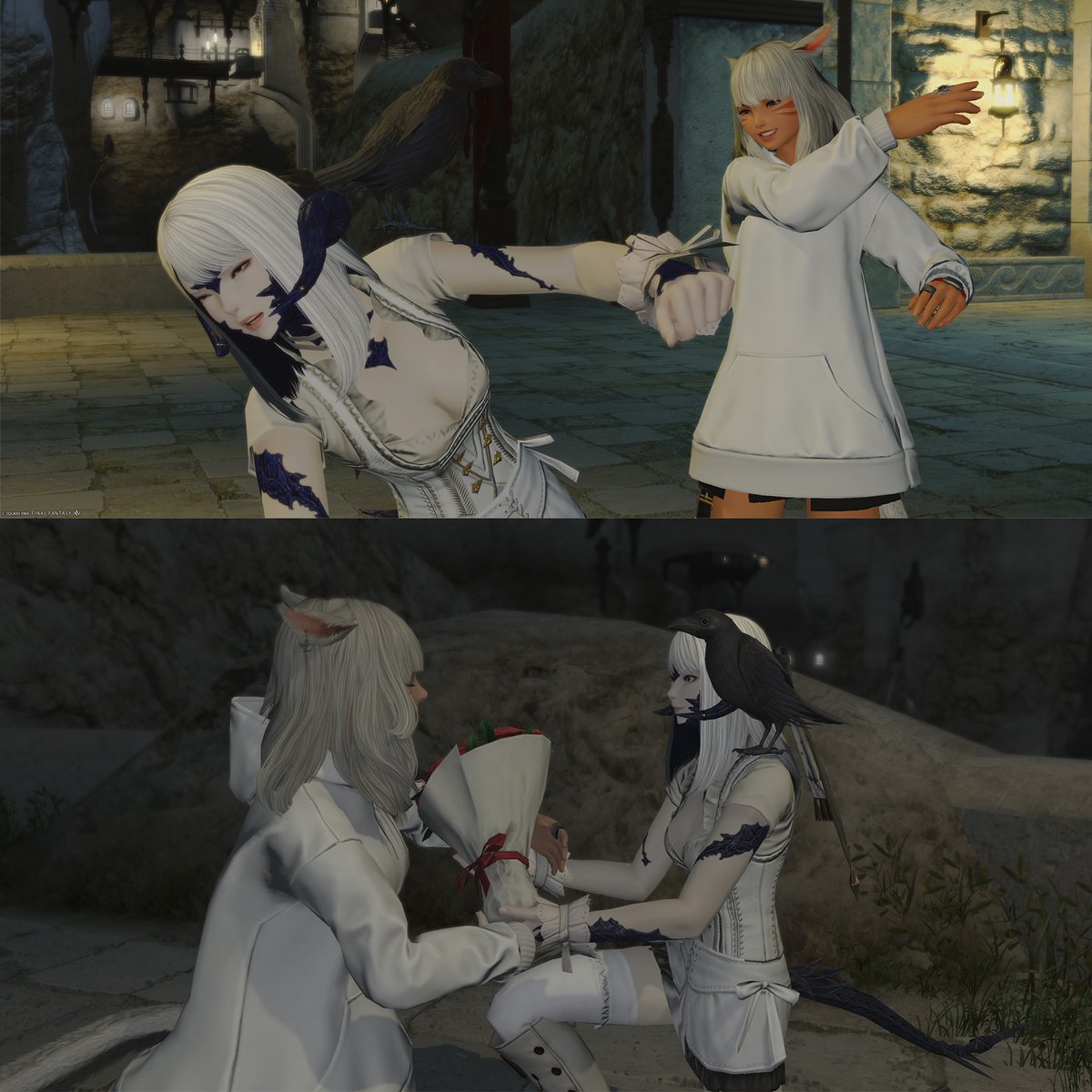Ankh_ff's tweet photo. リムサにいた、とらちゃと😆
夜の配信面白かった🤣🤣
また教えてね！！

＃FF14　＃おはミコ https://t.co/R56rGzGbJh
