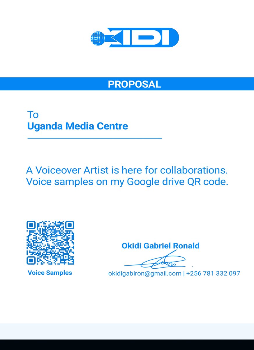 Okidi_Gabi_Ron's tweet photo. Dear @kasujja, proposal to @UgandaMediaCent. https://t.co/D6IymIc5PP