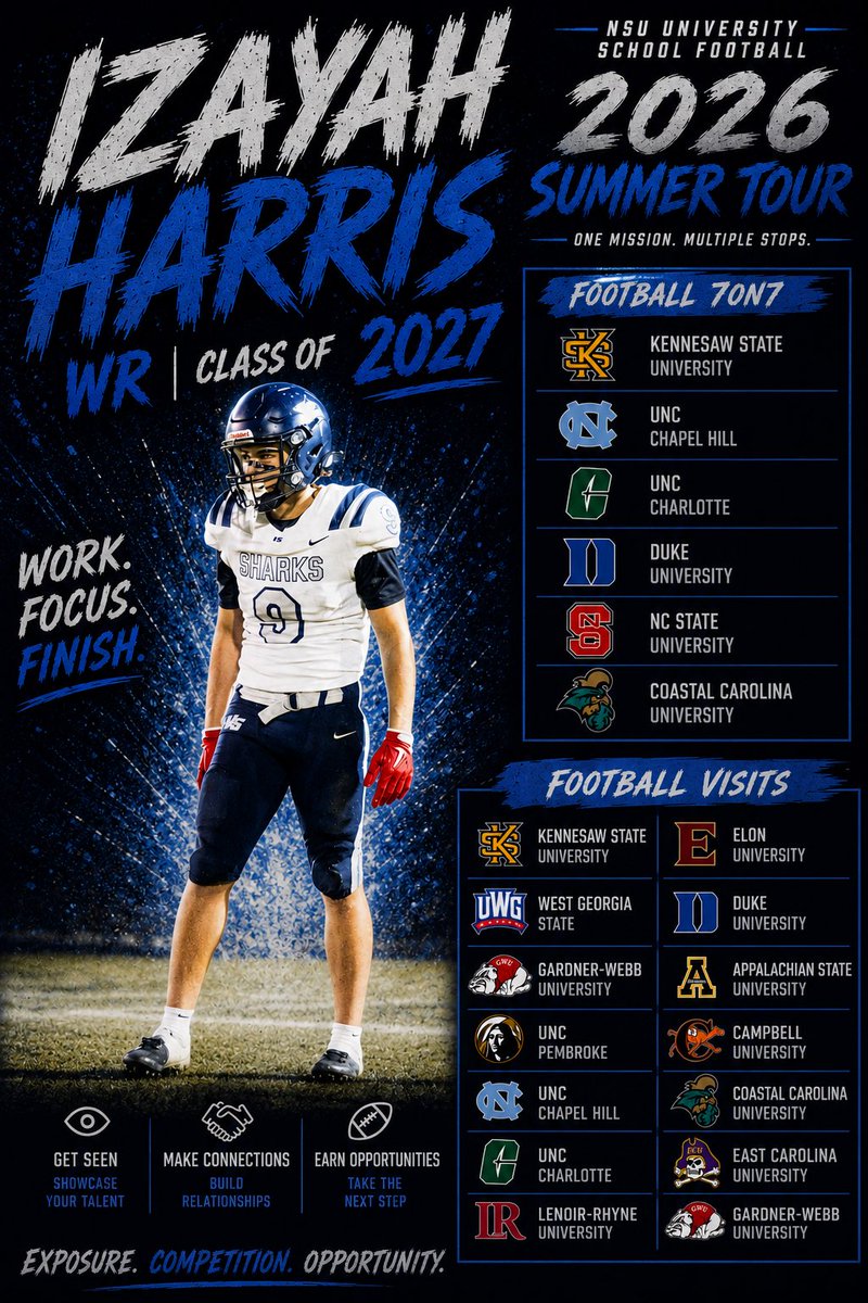 Izayahh8rris's tweet photo. Camp Schedule!! @UNCLELUQ @coachroger50 @HenryTraveon @uschoolfootball https://t.co/Qa08aHwoIT