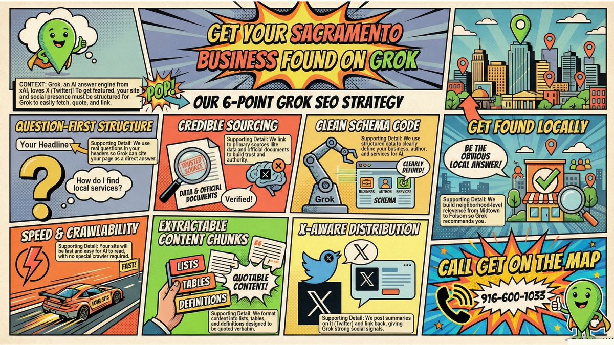 GetOnTheMap's tweet photo. How to Rank on Grok: The Rebel SEO Blueprint
https://t.co/gvYKPIfWsw https://t.co/JNsbgwNExb