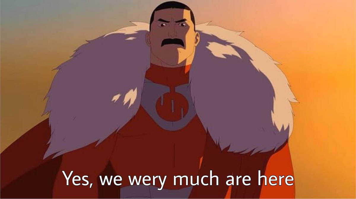 BarHanRansky's tweet photo. I decided to make a template for meme, in case it might be useful to someone

#invincible #thragg https://t.co/U3QGiIIces