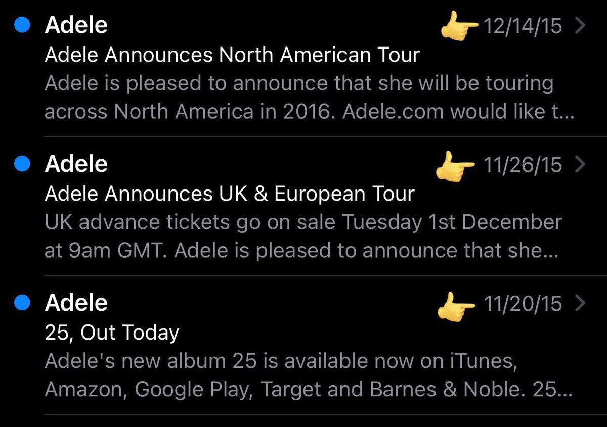 god_adele05's tweet photo. @Hbrl18228 The European tour was announced a week later, the U.S. tour wasn’t announced until a month after the album dropped, and the tour didn’t start for another seven months. If bundles had been involved, she probably would’ve sold 10M+ first week. https://t.co/Xzr49yf5SC