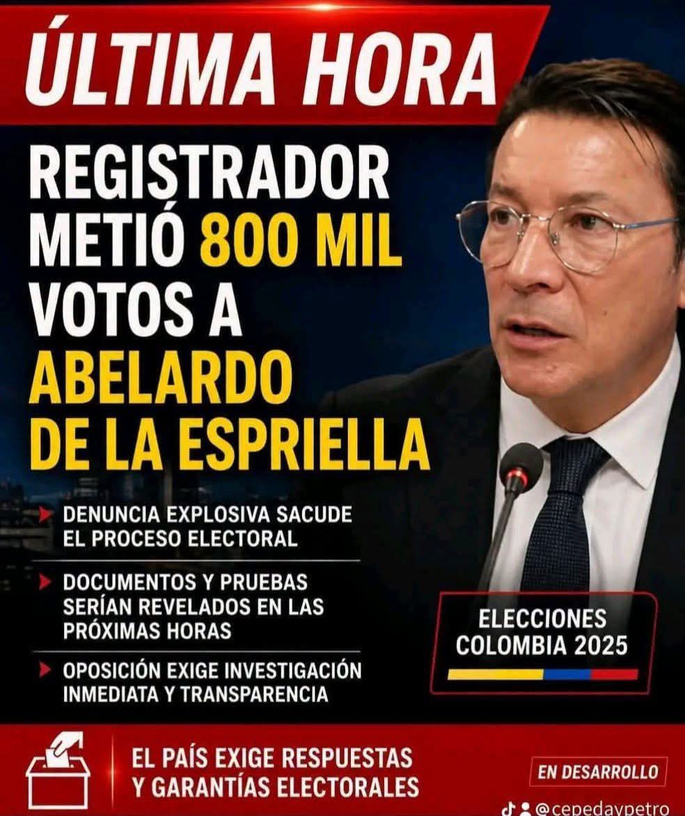 XPost1A's tweet photo. El registrador es un criminal que le robó la primera vuelta al doctor Iván Cepeda. https://t.co/R9SC8jRFKH