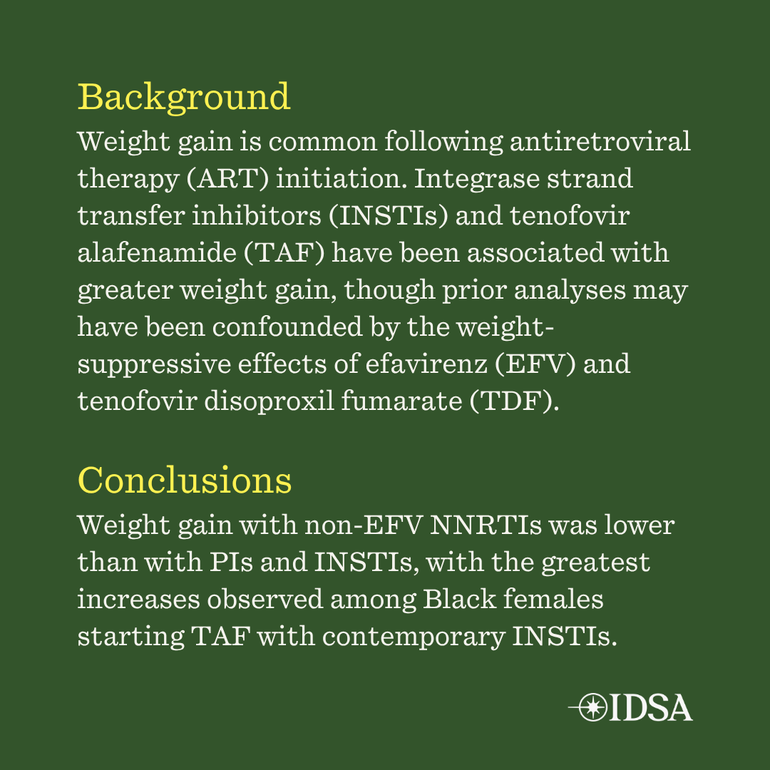 JIDJournal's tweet photo. Weight Gain on Contemporary Integrase Strand Transfer Inhibitors and Tenofovir Alafenamide in Persons with HIV Starting Antiretroviral Therapy in the United States and Canada

✅ Just Accepted
🔗 https://t.co/tNDfE7JsyG https://t.co/JrZTk3lalb