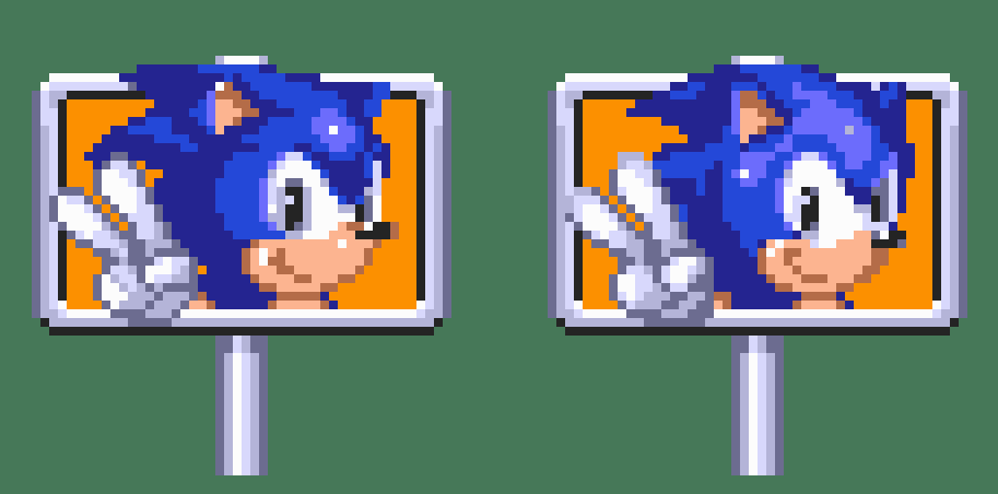 cheaty0001's tweet photo. a resprite of sonic sign https://t.co/bSfl7IsuQC