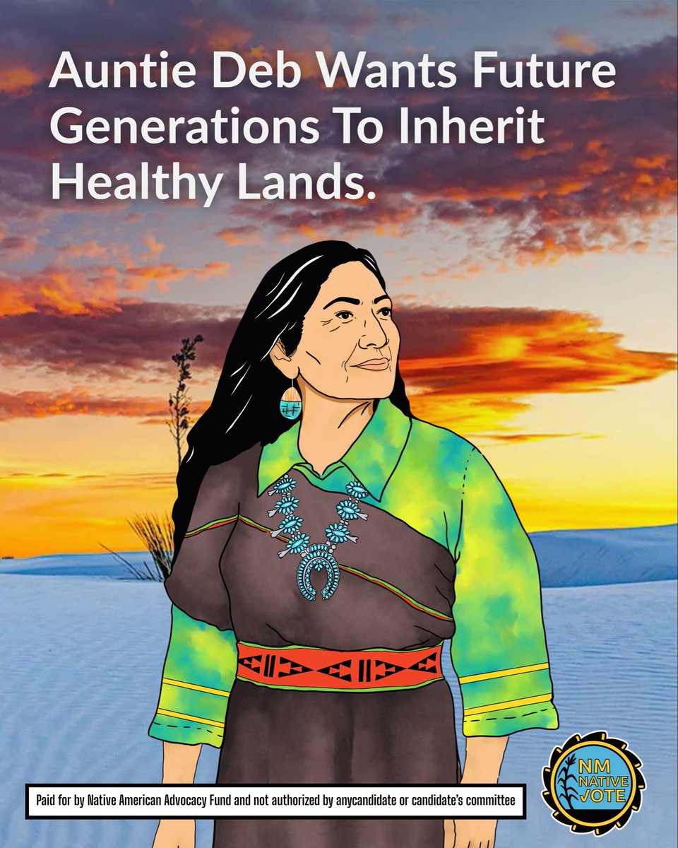 NativeVoters's tweet photo. Deb Haaland’s commitment to protecting our natural environment is grounded in the belief that our lands, waters, and sacred places deserve to be protected for future generations. 🌎 https://t.co/x6LXpDAIqa
