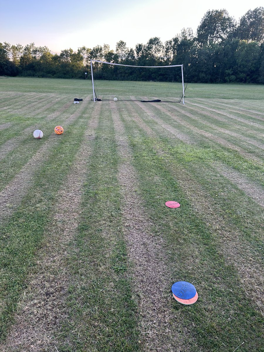 SatchwellJohn's tweet photo. Enjoyable evening with Lewis ⚽️⚽️⚽️
Good finishing sessions (goal has seen better days though, just like my knees and ankles 🤦‍♂️) https://t.co/vmG3NiDYO2