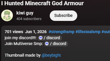 resnedmc's tweet photo. random kid stole my thumbnail and even went to the extent to credit some random chud who just did NOT make that thumbnail lmao.
Its really not that hard to commission someone for a thumbnail lol, im pretty sure this person has stolen other thumbnails before too lmao https://t.co/D6ZPBWjOY5