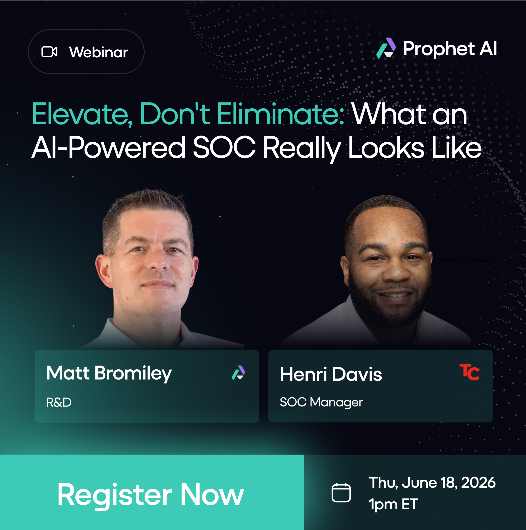 TechtualChatter's tweet photo. Artificial intelligence is completely disrupting Security Operations, but too many people are acting like it's the death of the SOC.

We’re ready to flip that tired old narrative on its head.

You definitely need to catch my latest deep dive with Matt Bromiley from @ProphetSec 

We break down exactly how AI is becoming a massive asset for Security Ops and how it actually empowers your frontline analysts.

Plus, we explore how AI supercharges Incident Response, helping teams blast out critical communications faster and more effectively than ever before.

Don't miss out: Secure your front-row seat right now by clicking the link below!

⬇️

https://t.co/fLfqtT8LgR