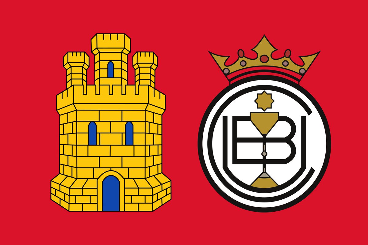 franchismus's tweet photo. Banderas castellanas con el escudo de varios equipos de fútbol de Castilla la Nueva.  

⚽️ Unión Balompédica Conquense.
⚽️ Club de Fútbol Talavera de la Reina.
⚽️ Rayo Vallecano.
⚽️ Club Deportivo Villarrobledo. https://t.co/qKkP49SyIH