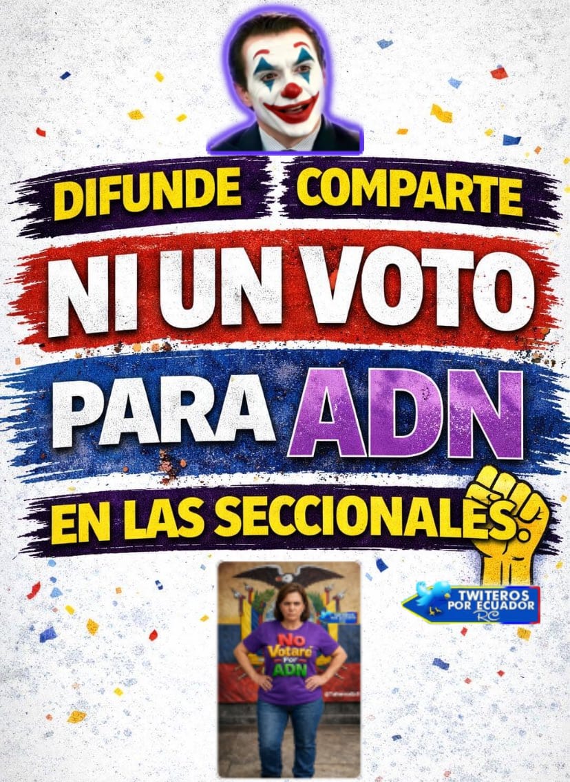 Roberto10629738's tweet photo. @CarlosVerareal A PARTE DE NO VOTAR POR LOS FULANOS DE ADN E INSERVIBLES ,MUCHO OJO CON LOS CANDIDATOS SATELITES DE OTROS PARTIDOS QUE VAN POR ADN ,PARA GANAR Y LUEGO VENDERSE , A IDENTIFICARLOS PARA NO VOTAR POR ESOS OTROS MISERABLES . https://t.co/PpHDaoZ4iU