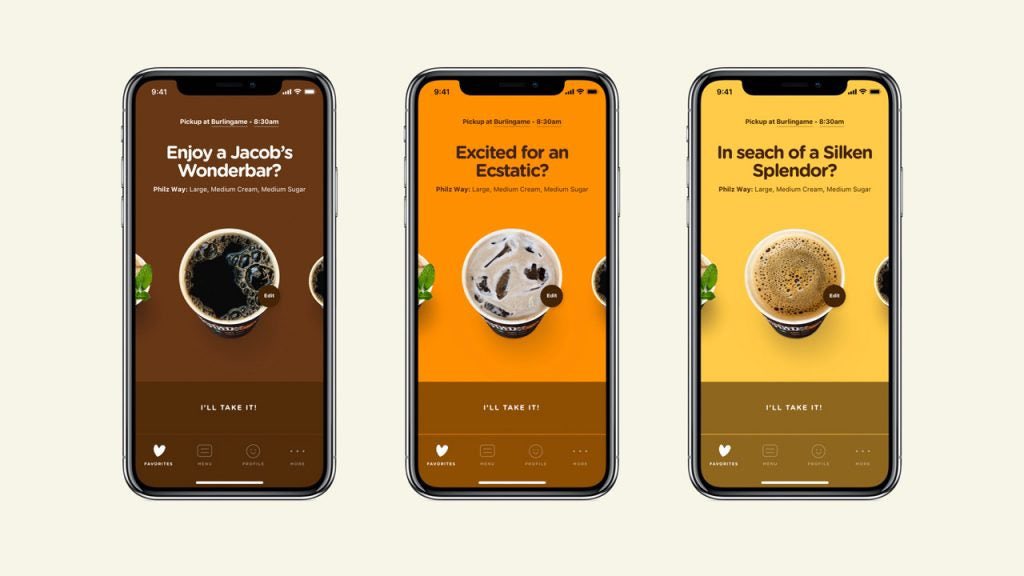 viditb's tweet photo. Philz used to have a decent custom tab bar until their app like everything else went to shit and now it’s a web view with home tab. 

Back in the day they had hand drawn glyphs that matched the company’s vibe. https://t.co/2elnrB9q0t