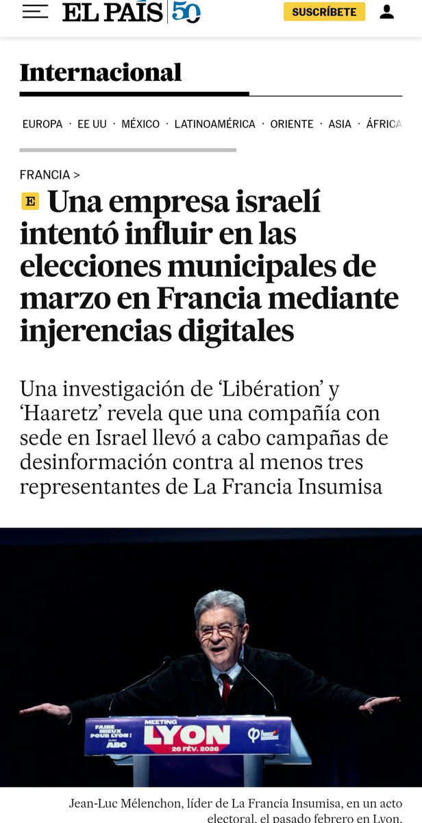 EncuentroDePat3's tweet photo. Circula la información de que una empresa de Israel se encargará del conteo de votos en 2027. Seguramente será muy imparcial 🙄 https://t.co/gRPHIQT0T7