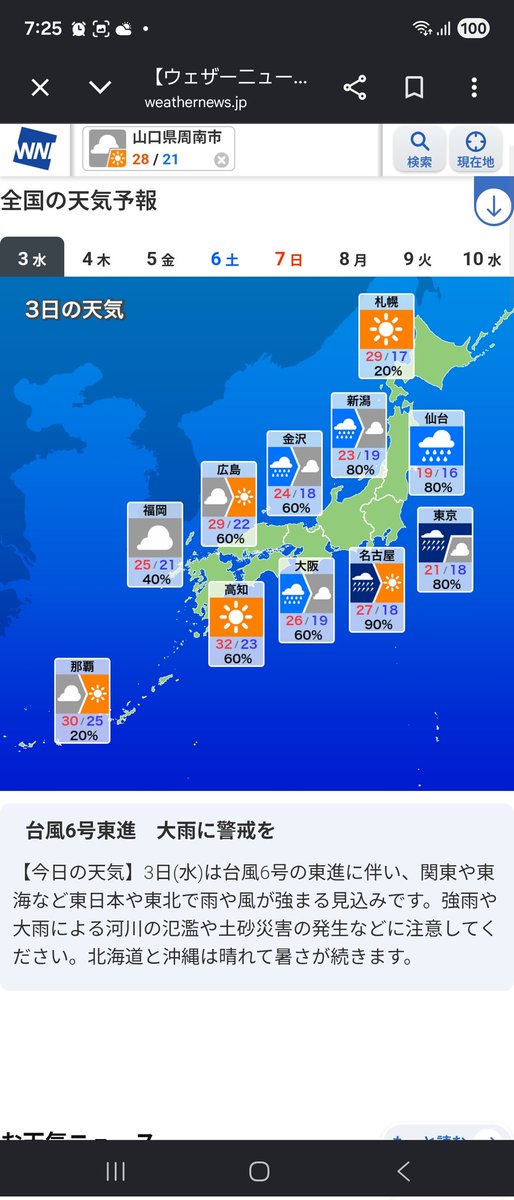 ree5940's tweet photo. おはようございます❗
６月３日水曜日(先負)
今日の山口県の天気は
１番左の画像をご覧ください。

山口県注意報
強風、波浪

左の画像から
山口県天気
全国天気
週間天気
紫外線指数

【星座占い】
１位蠍座♏️✨
２位山羊座♑️
３位水瓶座♒️ https://t.co/ky1HS8vrDt