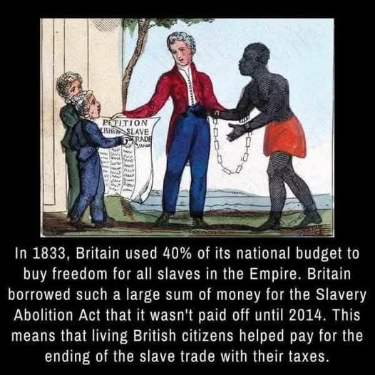 Alexandr4Denman's tweet photo. I think we are owed Reparations or at least a word of thanks don't you agree my fellow British? Thoughts? https://t.co/Lt8ZwfVdaK