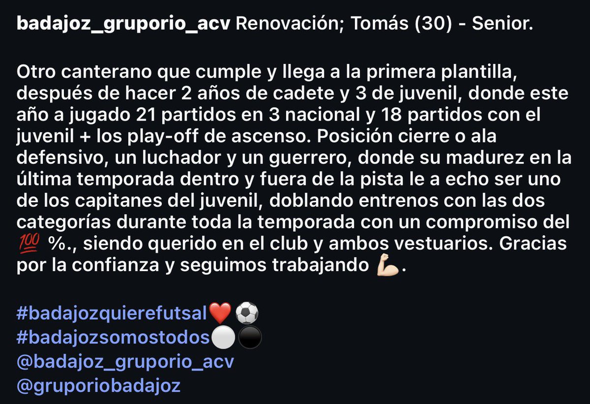 AscVida's tweet photo. Renovación senior; #Tomas30 https://t.co/T4YNC9EqaY