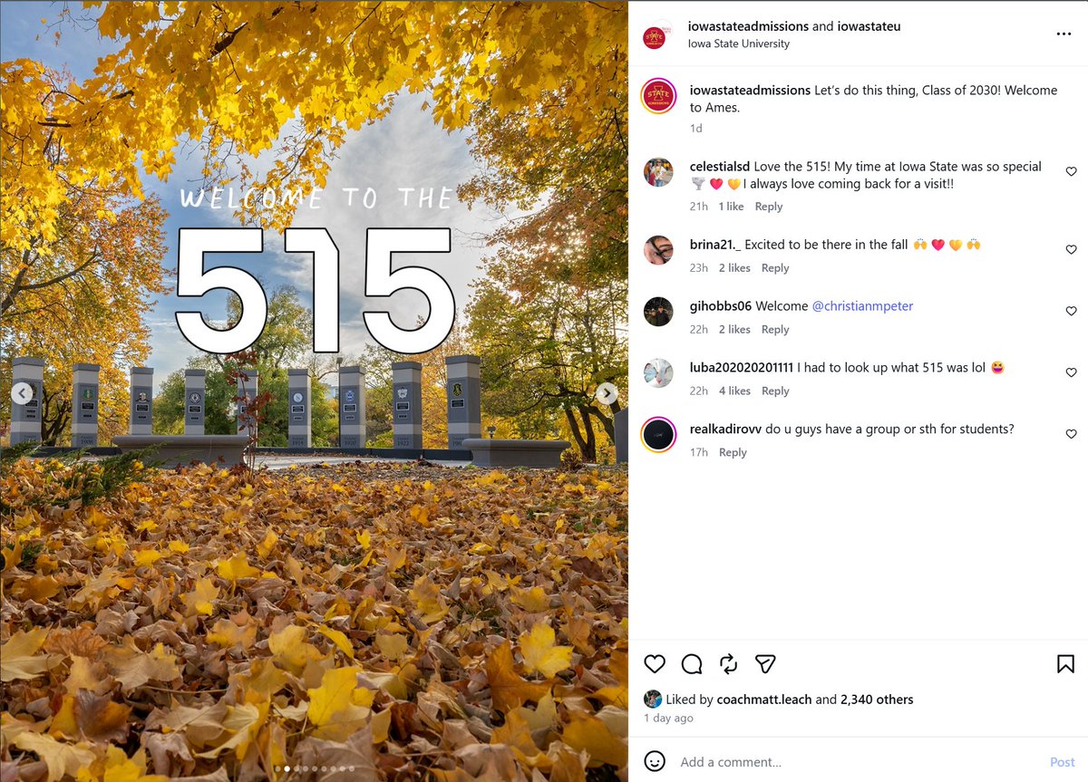 Braden_Keith's tweet photo. Iowa State trying to make The 515 area code into a brand has gotta be the funniest college sports marketing thing I've seen yet.

Can't knock the hustle, just feels like every college brand is trying to be identical, and that's the inevitable endgame of the PE'ing of sports. https://t.co/wD5MrDwZ2m