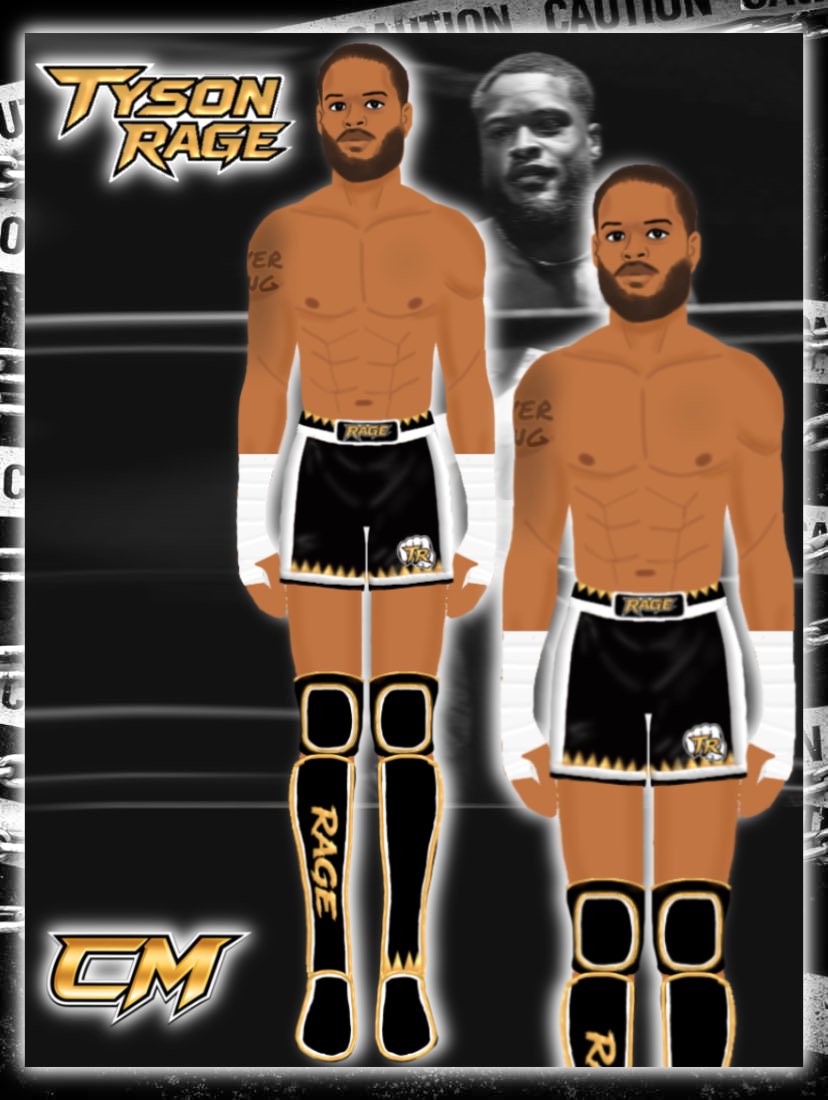 CMsGearDesigns's tweet photo. New Design For @RageGotNext_ 👊🔥

#tysonrage #wrestling #geardesigner #wrestlinggeardesigner https://t.co/eZct7oFeK6
