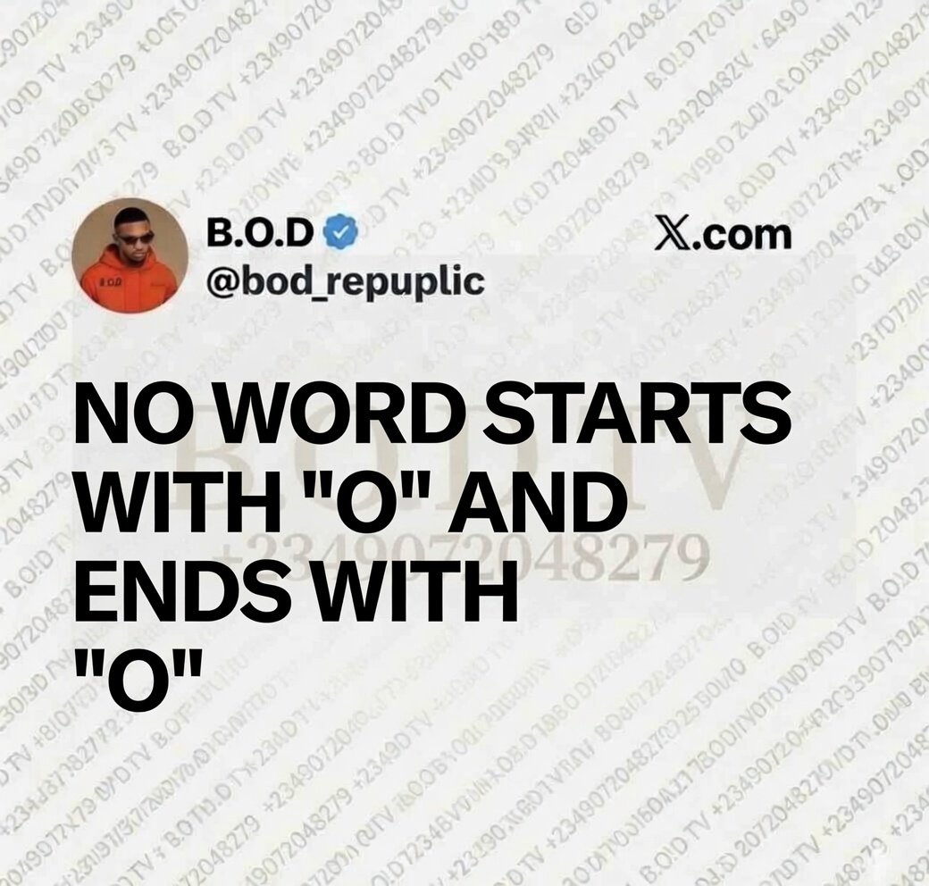B.O.D tweet media