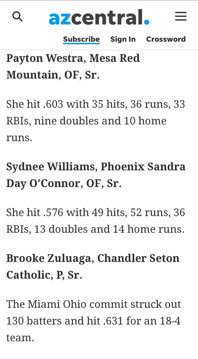 SCP_softball's tweet photo. 🔥🥎 Congratulations to @SetonCatholicAZ's @Brooke_Zu for being named to The Republic's 2026 All-Arizona Team! 🥎🔥

https://t.co/9jZUrS04cO

@TGA_Turner @MiamiOH_SB https://t.co/ORlsy4RE3e