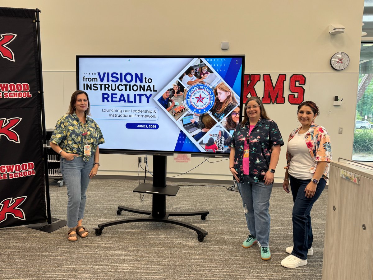 HumbleISD_KMS's tweet photo. Today's Instructional Framework professional development provided our staff with opportunities to collaborate and strengthen instructional practices that support student learning. Thank you to our IC team for leading the way! #KMSCougarPride🐾 https://t.co/R6mILVYUUr