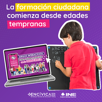 Alexandraqui's tweet photo. En el portal Juegos INE, encontrarás actividades lúdicas para fortalecer valores democráticos en el aula.

📲 ¡Visítala hoy!
🔗 https://t.co/VxHkaPgCUS

#JuegosINE #ENCÍVICA https://t.co/ClA7cXfdwP