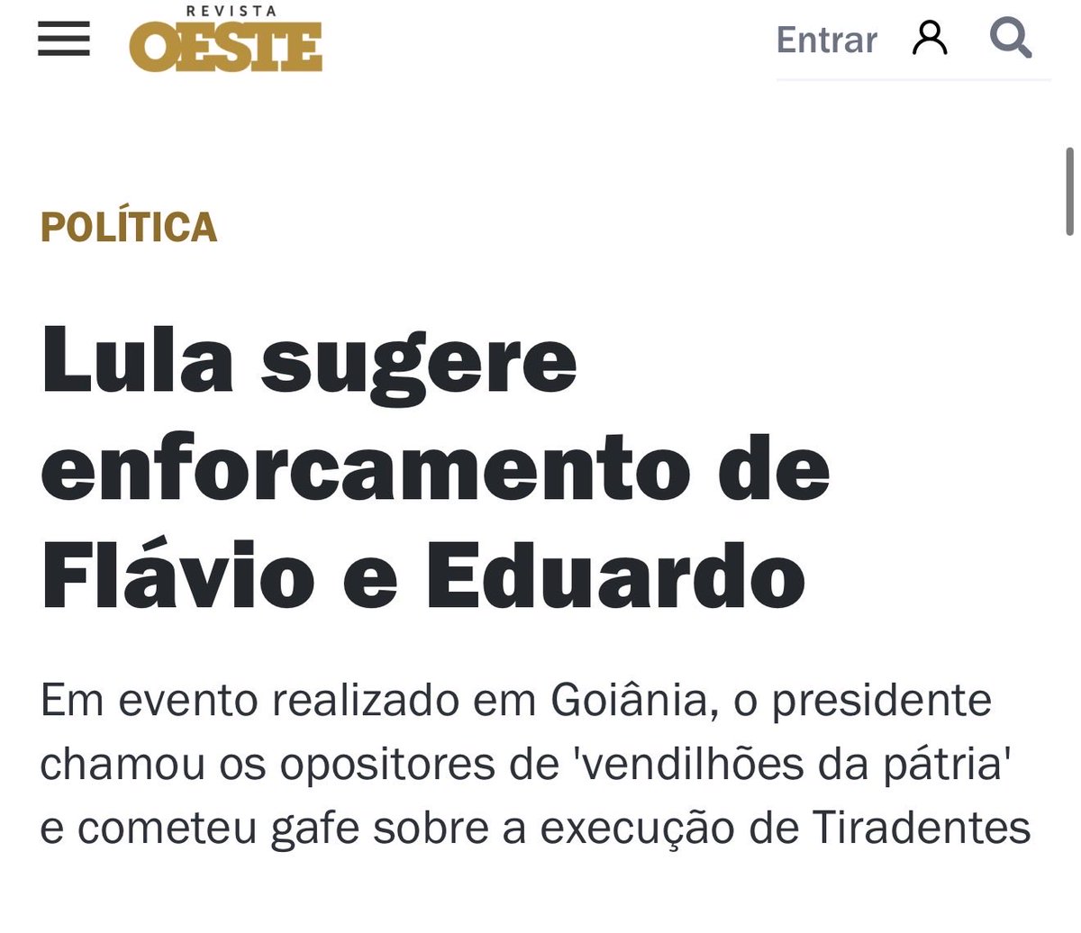 rafacouto1988's tweet photo. 🚨GRAVE: Imagine o escândalo se Bolsonaro tivesse citado o enforcamento de adversários em um discurso.

Manchetes internacionais, notas de repúdio e histeria da imprensa por semanas.

Mas quando Lula faz referência ao enforcamento de opositores, muitos fingem que não viram. https://t.co/0uQrgLLLl9